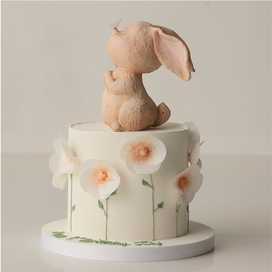 Bunny with flowers